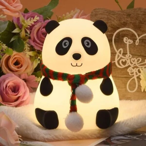 Silicone Panda Touch LED Lamp