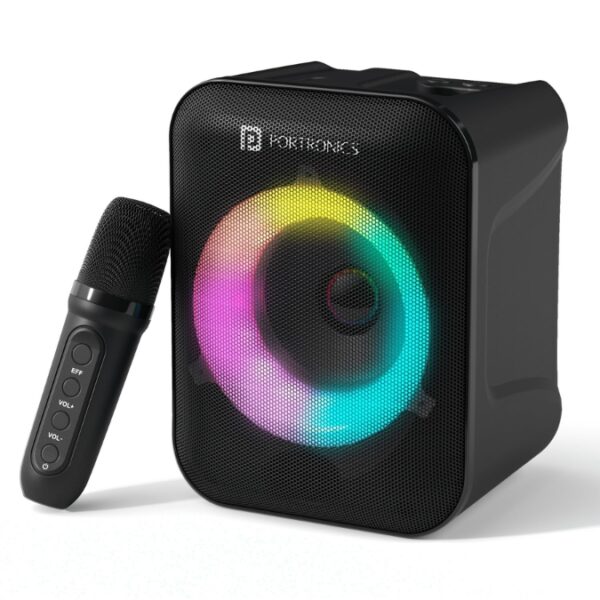 Portronics Apollo One Bluetooth Portable Speaker, RGB LED Light